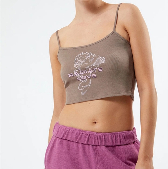 NWT Boys Lie Radiate Love Crop Tank in M/L - Picture 2 of 9